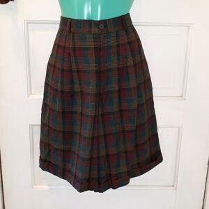 Vintage high rise mom jeans shorts pleated